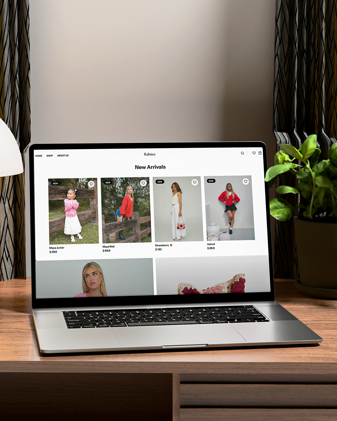 Rahnee real estate web platform UI design